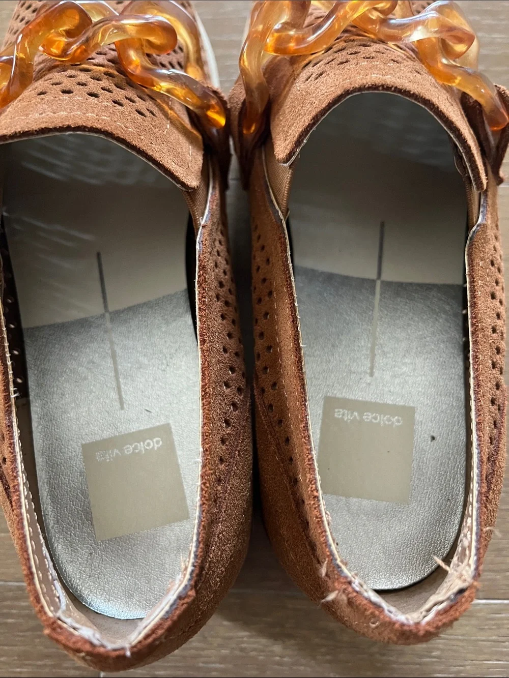 Dolce Vita Jhenee Platform Sneakers in Pecan Suede size 8.5